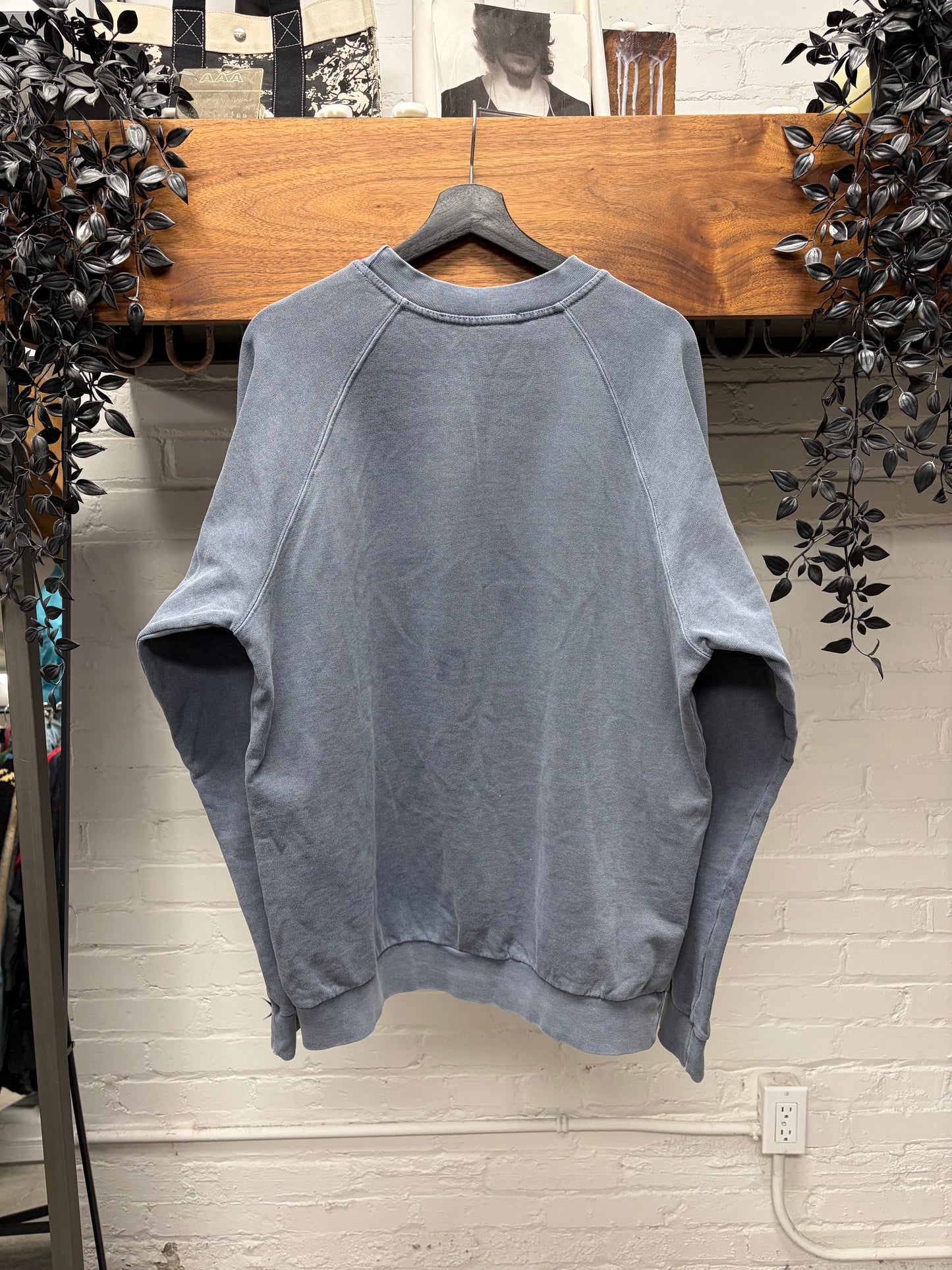 AW2004 Raf Simons ‘Waves’ Shipwrecked Faded Blue Sweatshirt