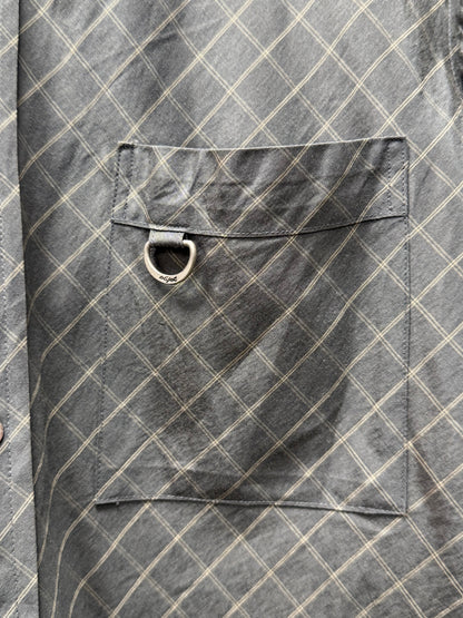 Vintage 90s Jean Paul Gaultier ‘Grid Pattern’ D-Ring Shirt