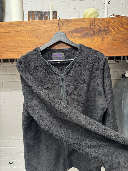 Needles Black Zip Up Fleece Sweater