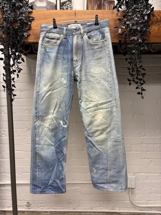 Our Legacy Trompe L’œil ‘Third Cut’ Washed Blue Denim