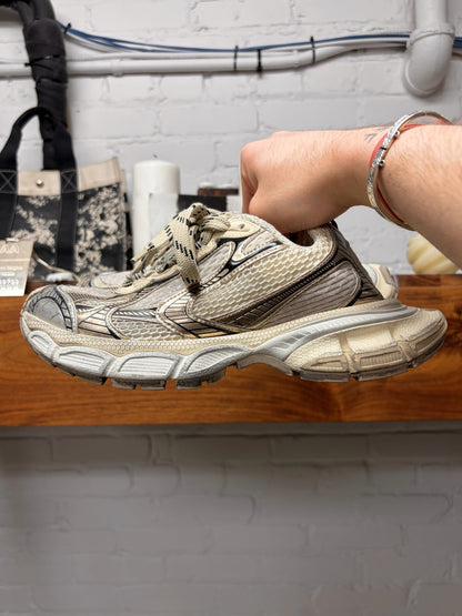 Balenciaga ‘3XL’ Cream/Tan Oversized Low Top Athletic Sneakers