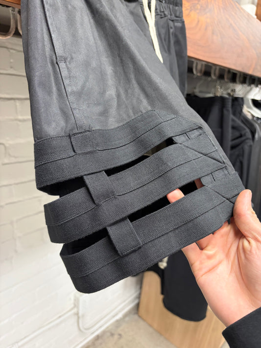SS2022 Rick Owens ‘Fogachine’ Black ‘Spartan’ Boxing Shorts