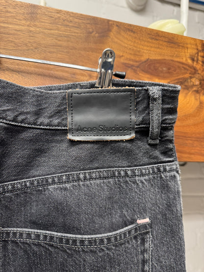 AW2022 Acne Studios ‘Washed Black’ Flared Leg Denim