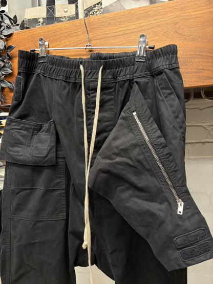 Rick Owens ‘Memphis’ Black Pod Drop Crotch Pants