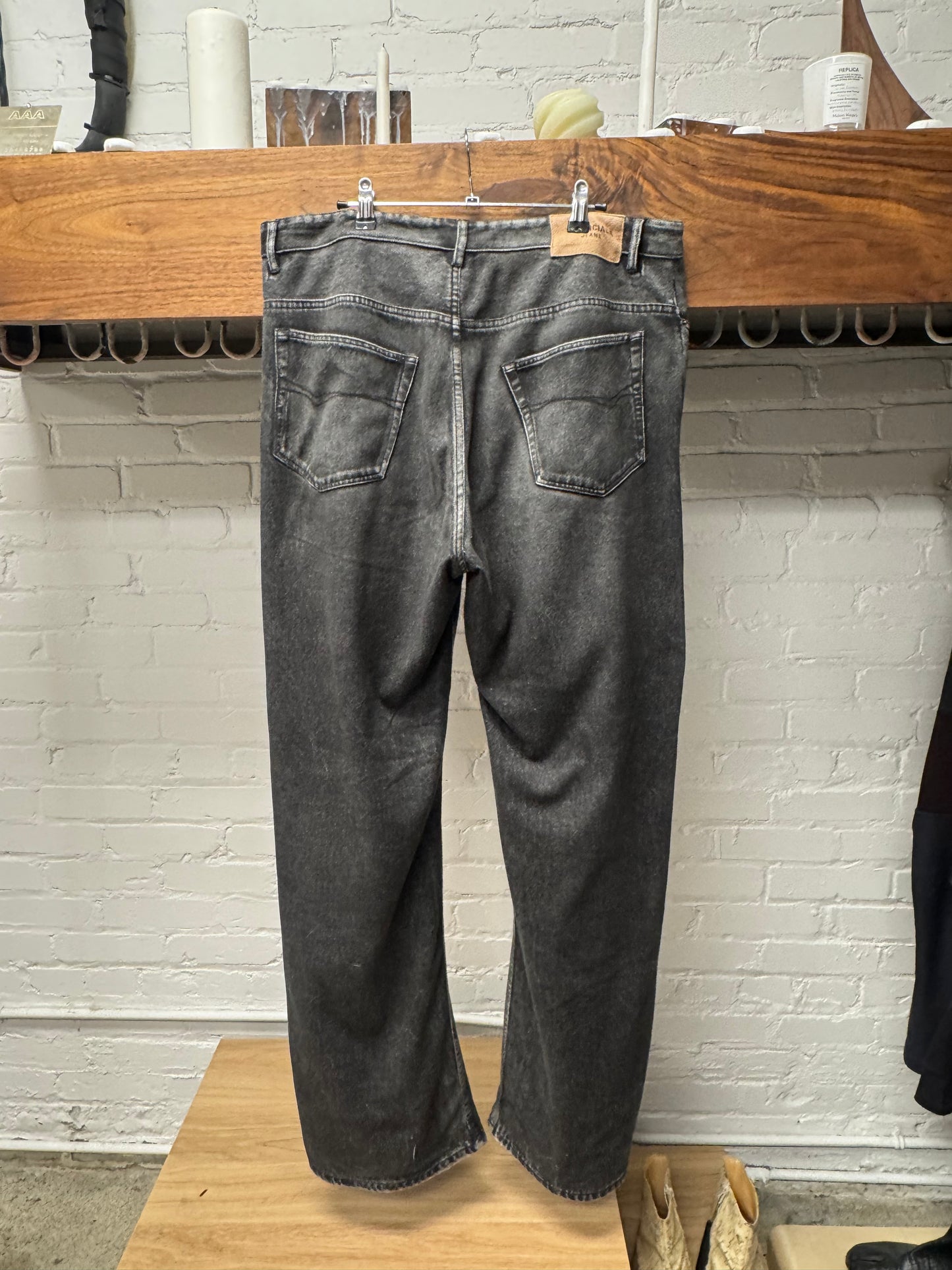 2023 Balenciaga ‘Trompe L’œil’ Sweatpant Faux Denim