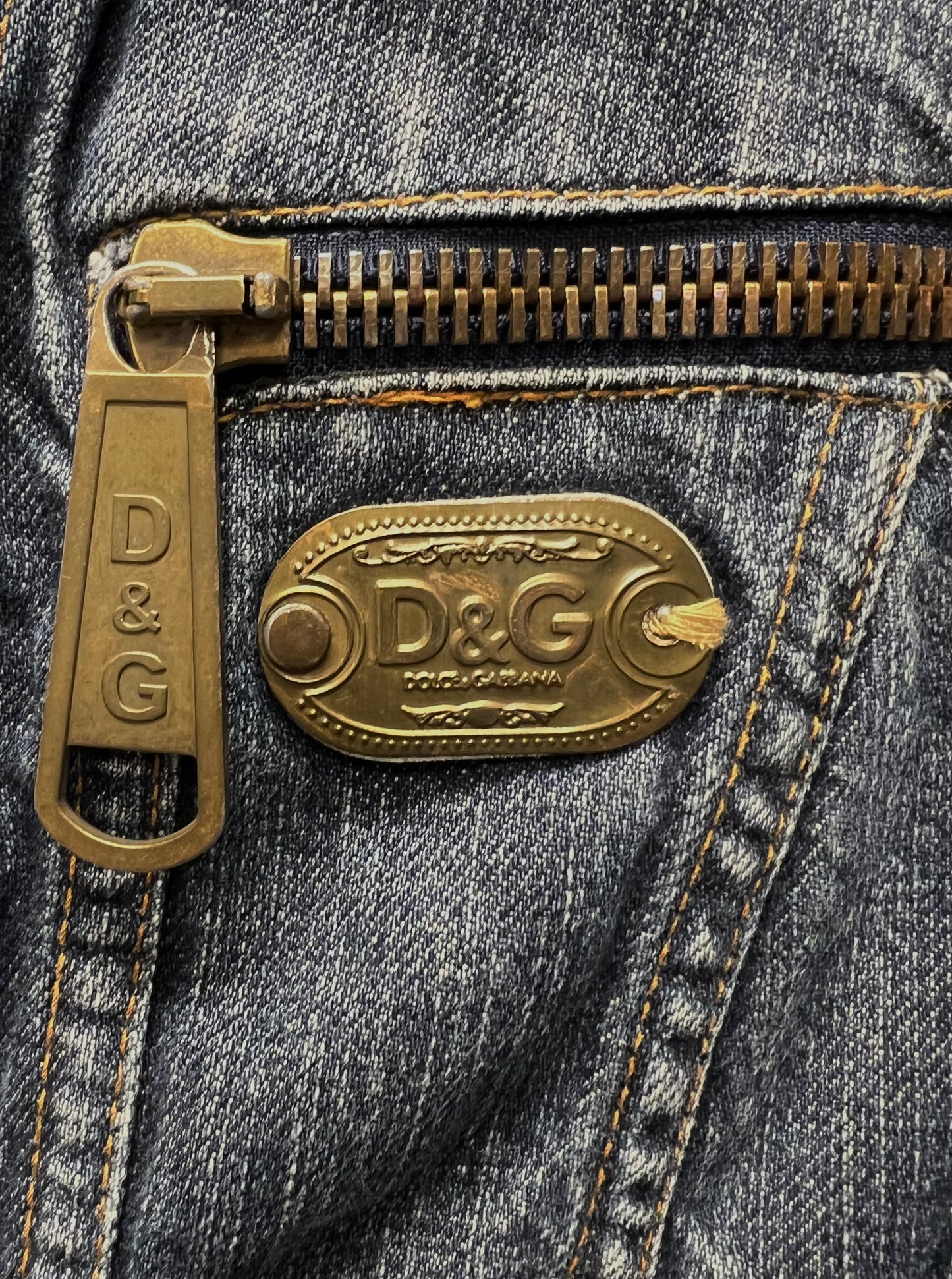 Dolce & Gabbana Blue Light Wash Denim Jacket
