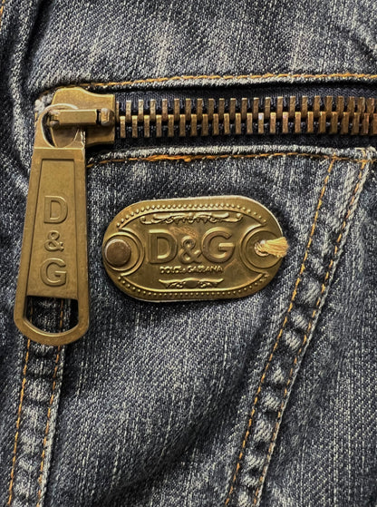 Dolce & Gabbana Blue Light Wash Denim Jacket