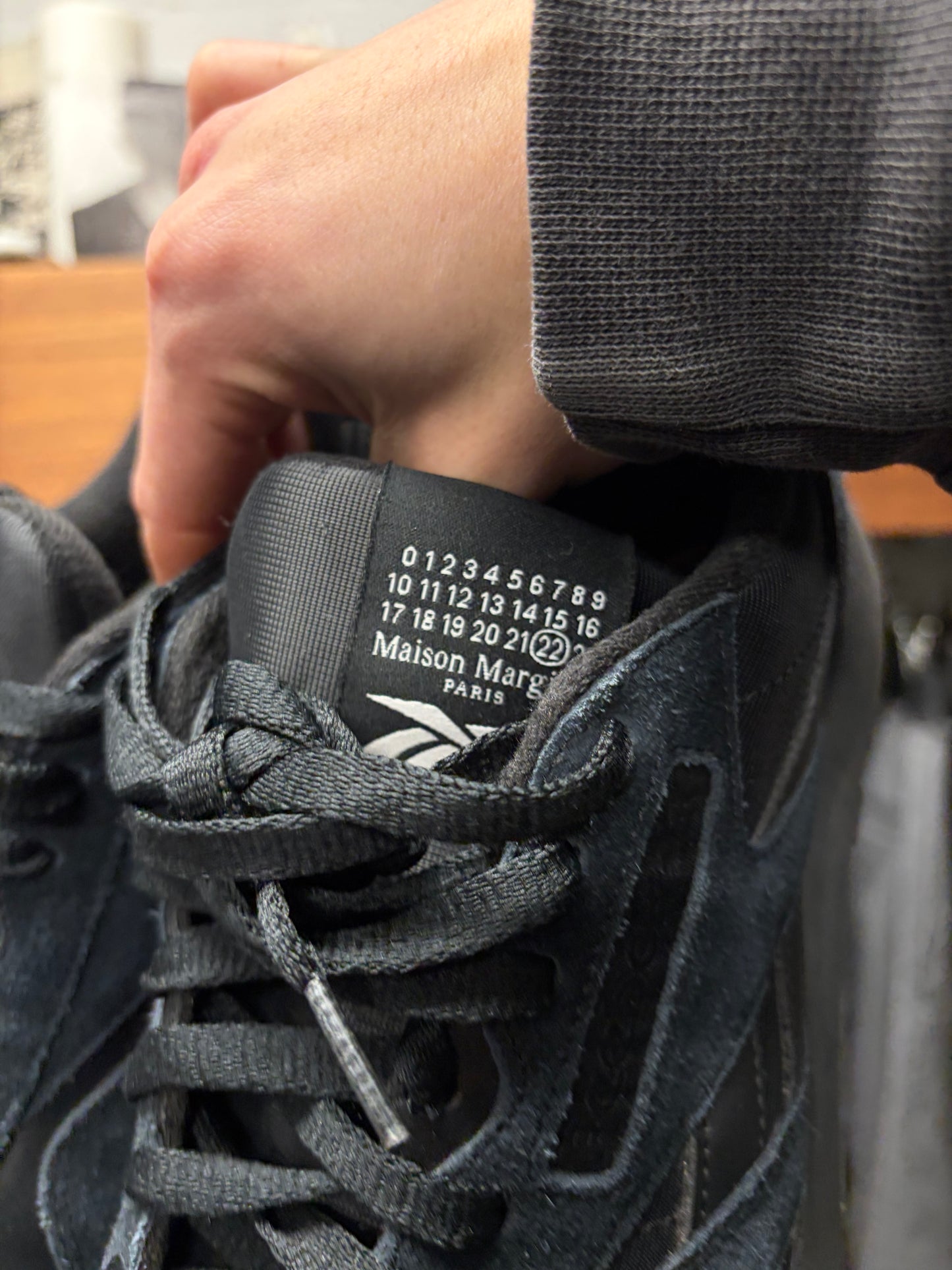 Maison Margiela x Reebok ‘Tabi’ Club-C Classic Suede Low Top Sneakers