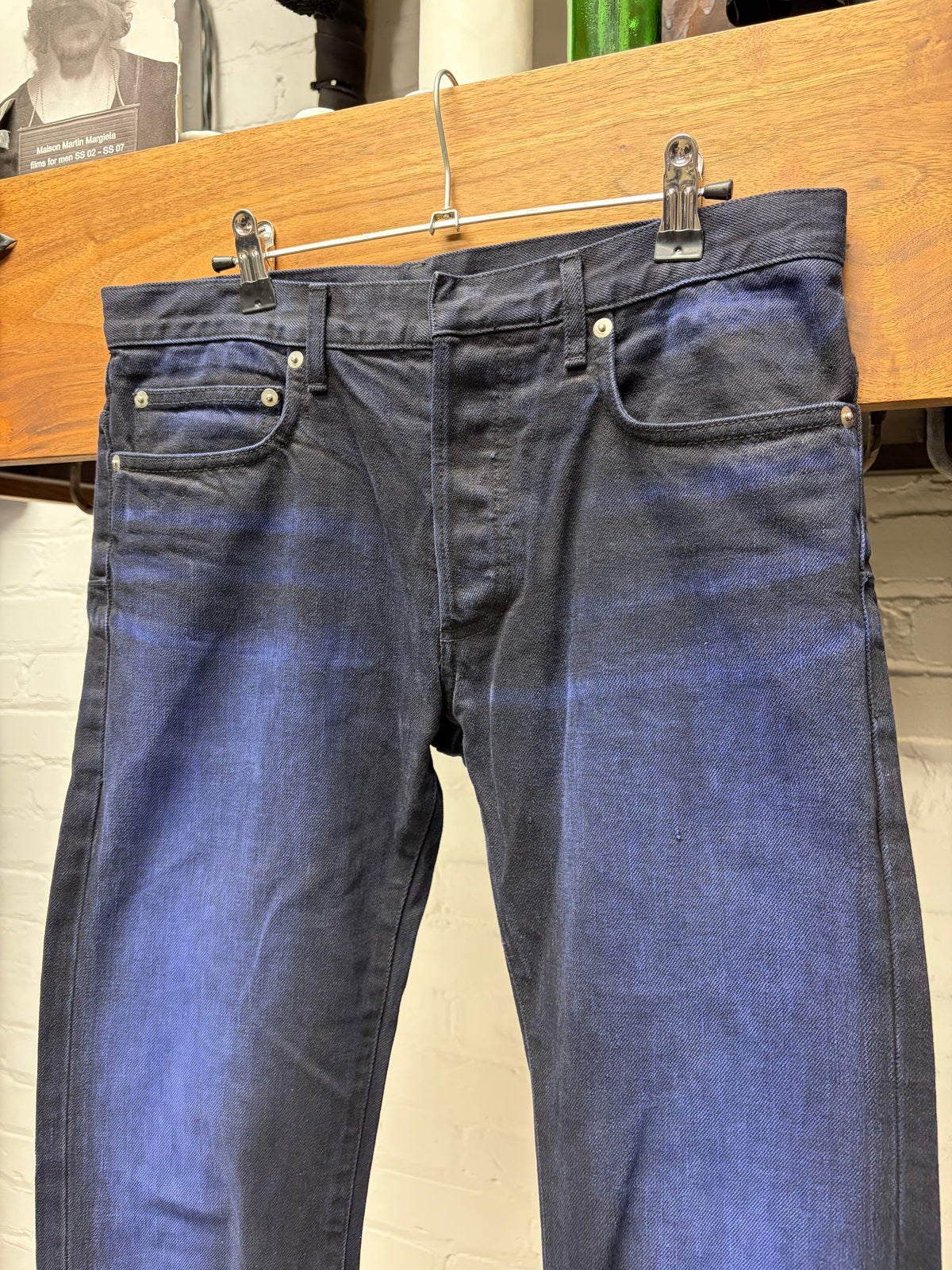 Dior Homme ‘Overdyed’ Blue Fade ‘Unaltered’ Skinny Jeans