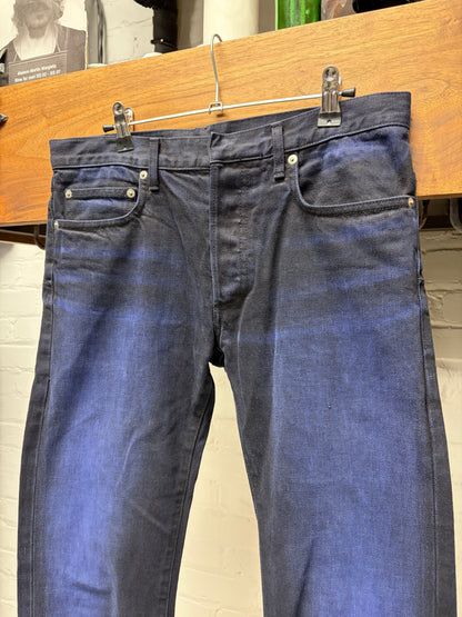 Dior Homme ‘Overdyed’ Blue Fade ‘Unaltered’ Skinny Jeans