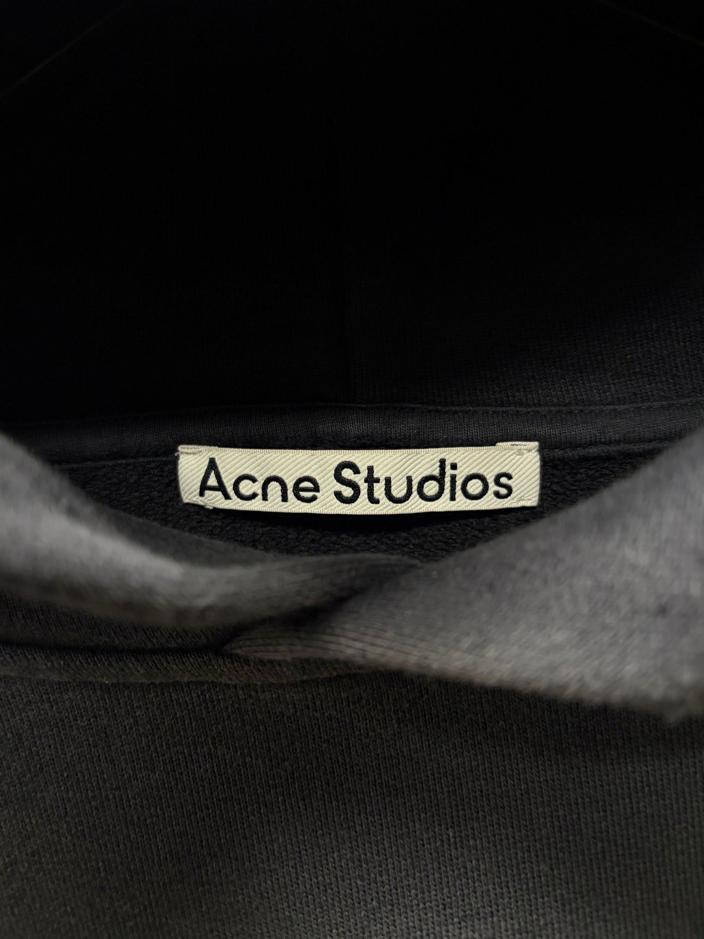 Acne Studios ‘Stockholm Logo’ Cotton Pullover Hoodie