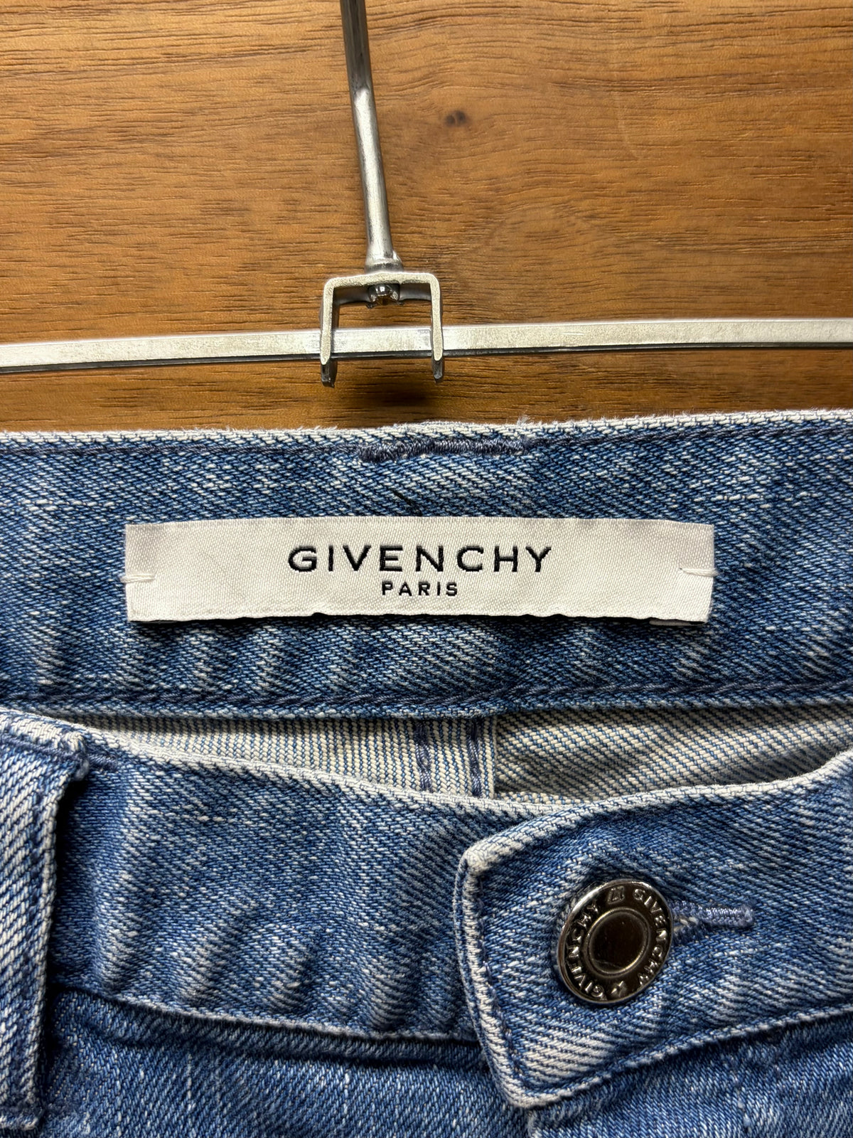 Givenchy ‘Star Patch’ Blue Skinny Jeans