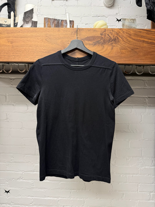 Rick Owens ‘Short Level’ Black Fitted T-Shirt