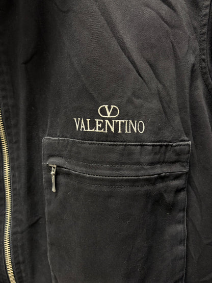 Vintage Valentino Embroidered Logo Work Jacket