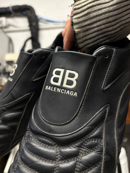 Balenciaga ‘Zen’ Black Leather Low Top Sneakers