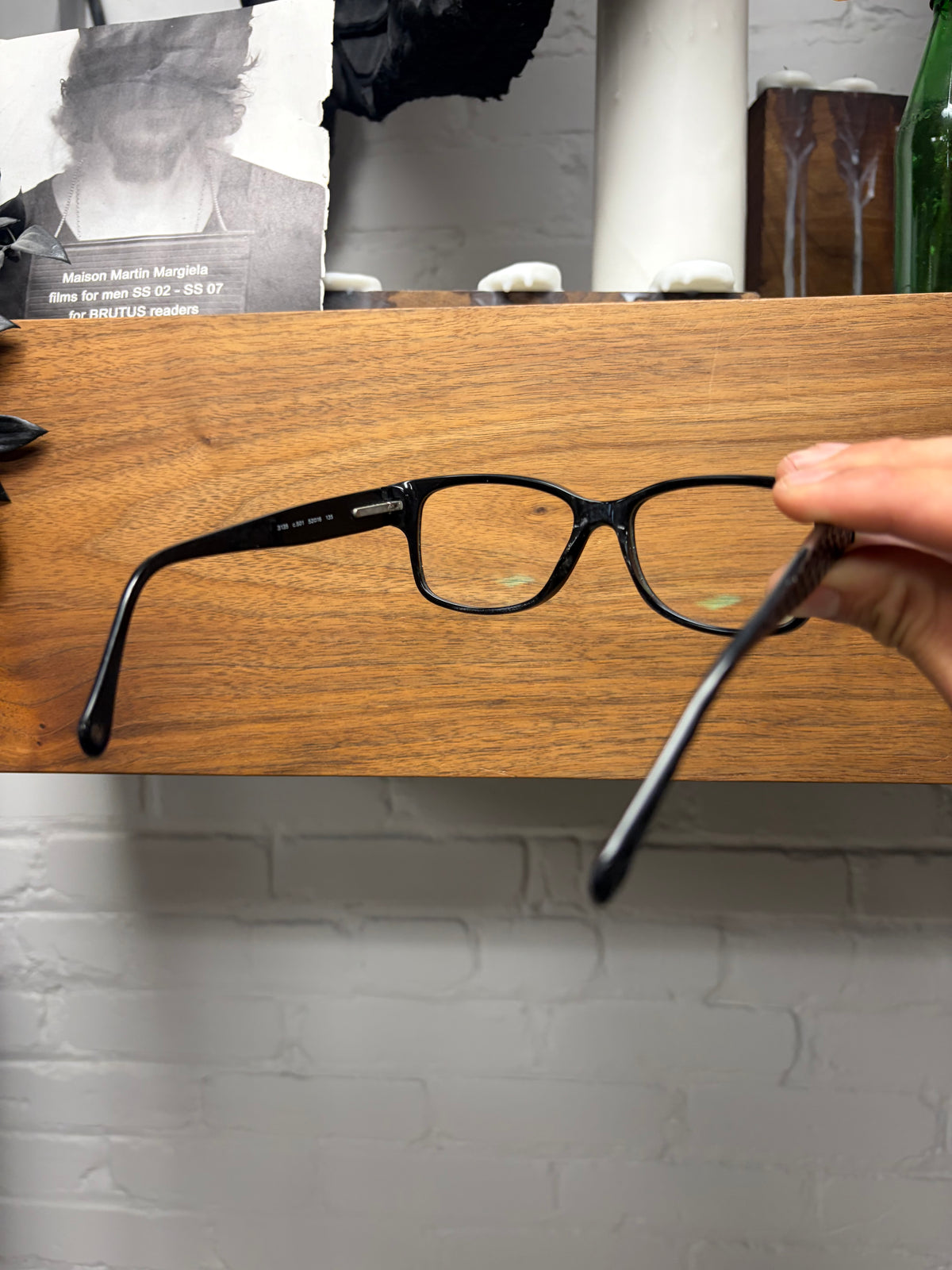 Chanel ‘C.501’ Black Quilted CC Logo Prescription Glasses Frames