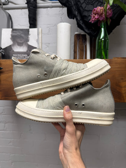 Rick Owens ‘Hustler’ Ramones Dinge Grey Low Top Sneakers