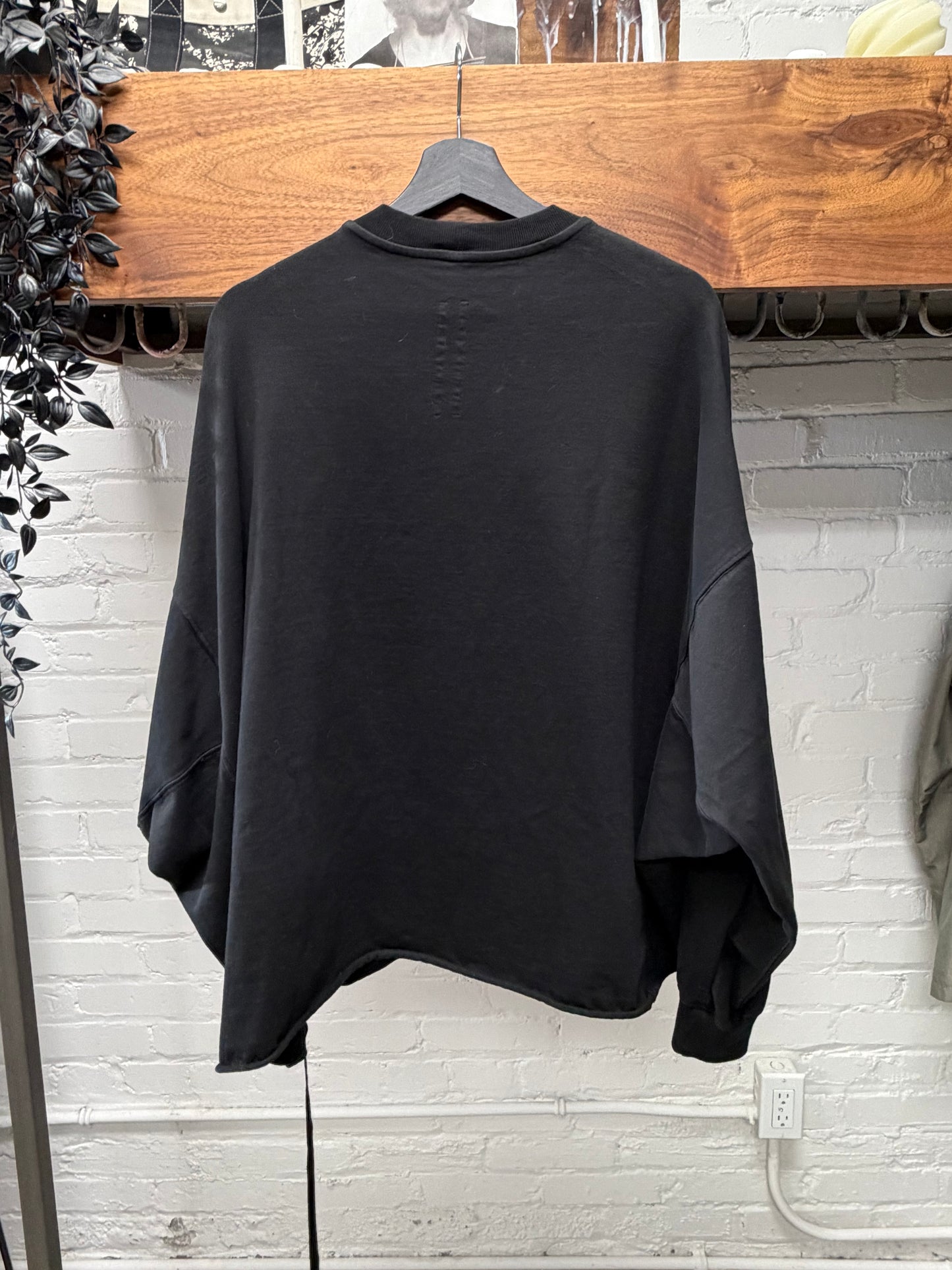 Rick Owens DRKSHDW ‘Crater’ Black Pentagram Sweatshirt