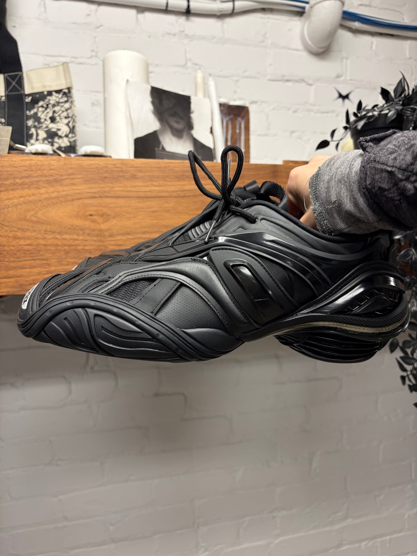 Balenciaga ‘Tyrex’ Black/Black Low Top Athletic Sneakers