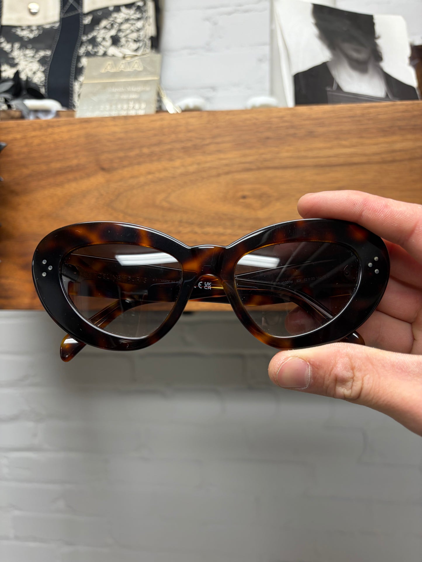 Celine ‘CL40320U’ Brown Tortoiseshell Cat Eye Sunglasses