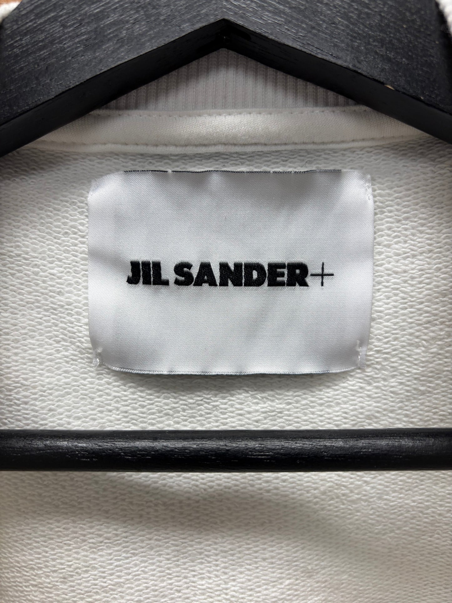 Jil Sander White ‘Minimal Logo’ Cotton Sweatshirt