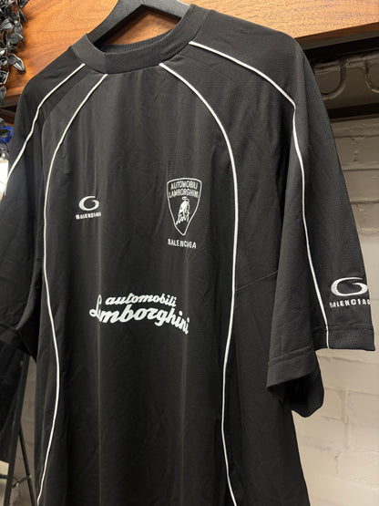 AW2025 Balenciaga x Lamborghini Black Mesh Jersey
