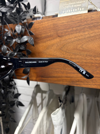 Balenciaga ‘Bat’ Gloss Black Sunglasses