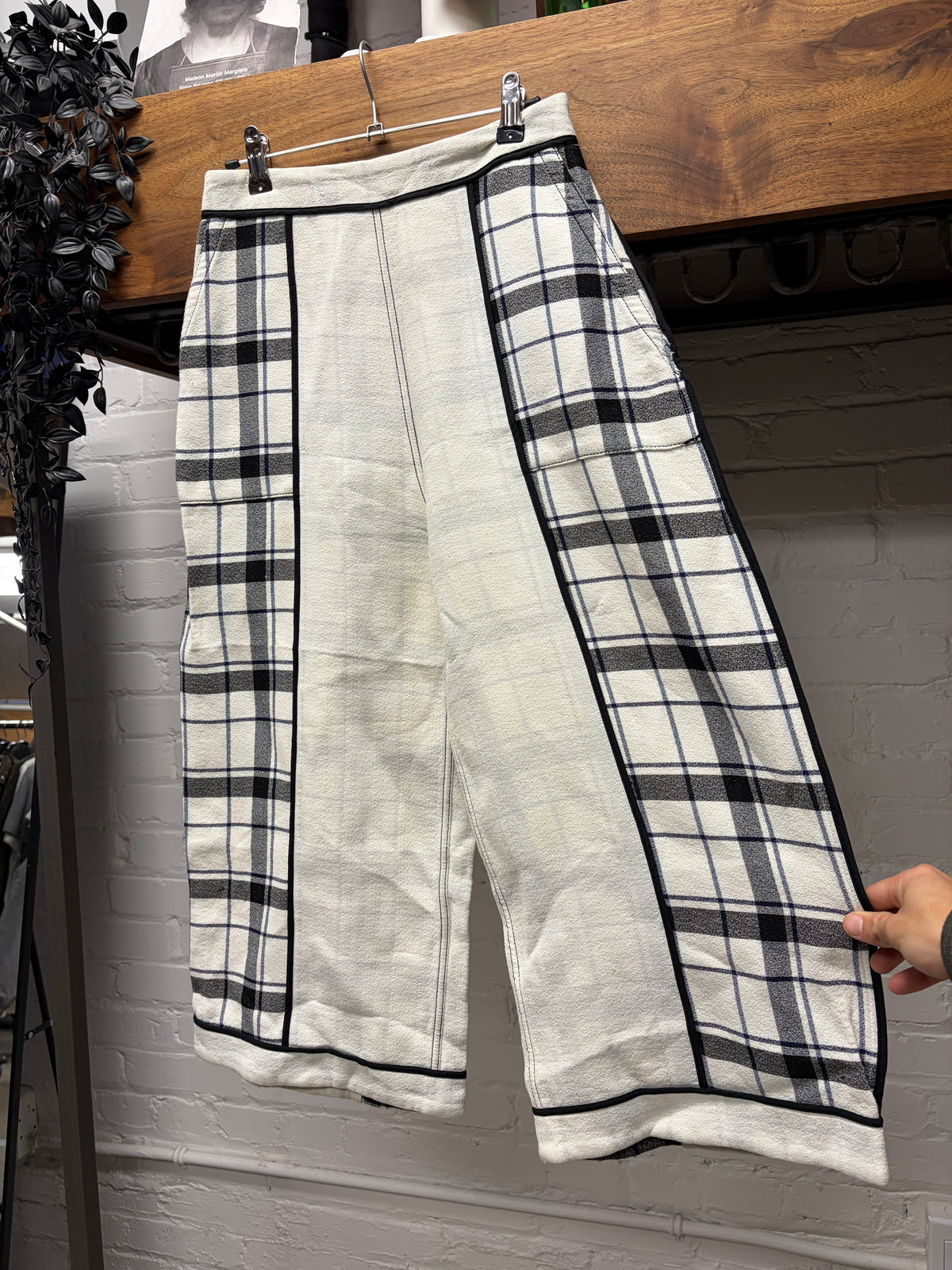 SS2016 Acne Studios ‘Odette Frosted’ Plaid 3/4 Length Sweatpants