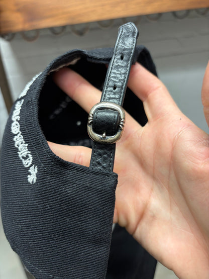 Chrome Hearts x Matty Boy ‘Chomper’ Black Leather ‘Oval Strap’ Hat