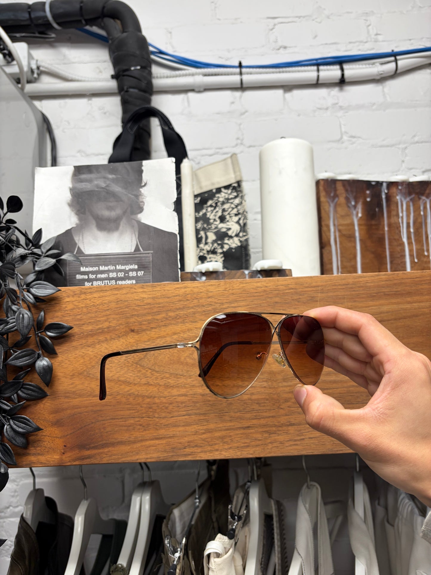 Tom Ford ‘Havana Brown’ Tinted Aviator Sunglasses