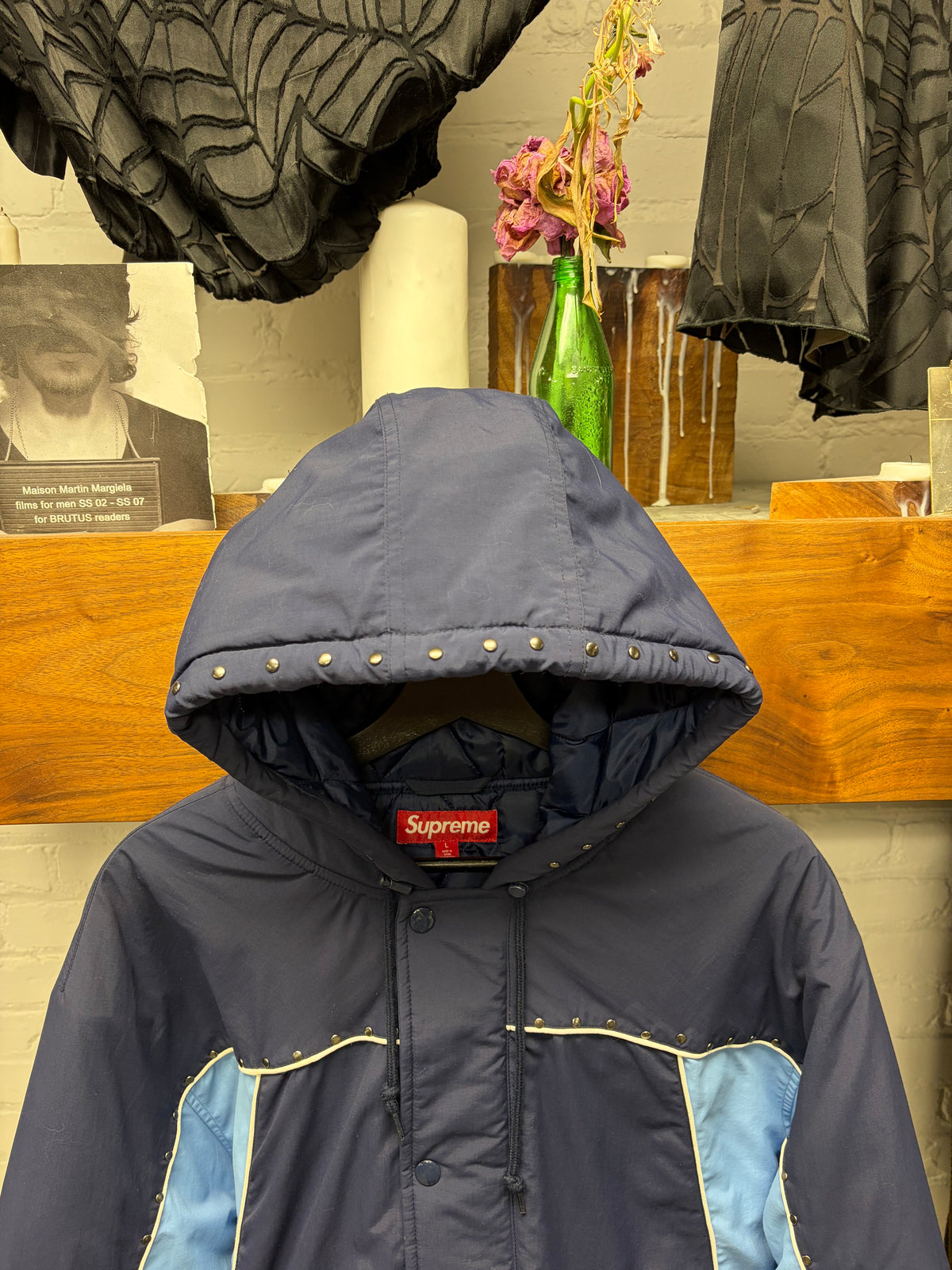 SS2025 Supreme Studded Blue ‘Stadium’ Jacket