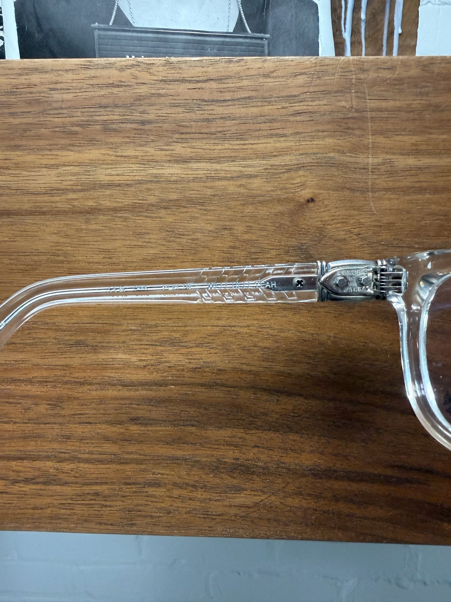 Chrome Hearts ‘Well Hell Yeah’ Translucent Frame 925 Silver Glasses