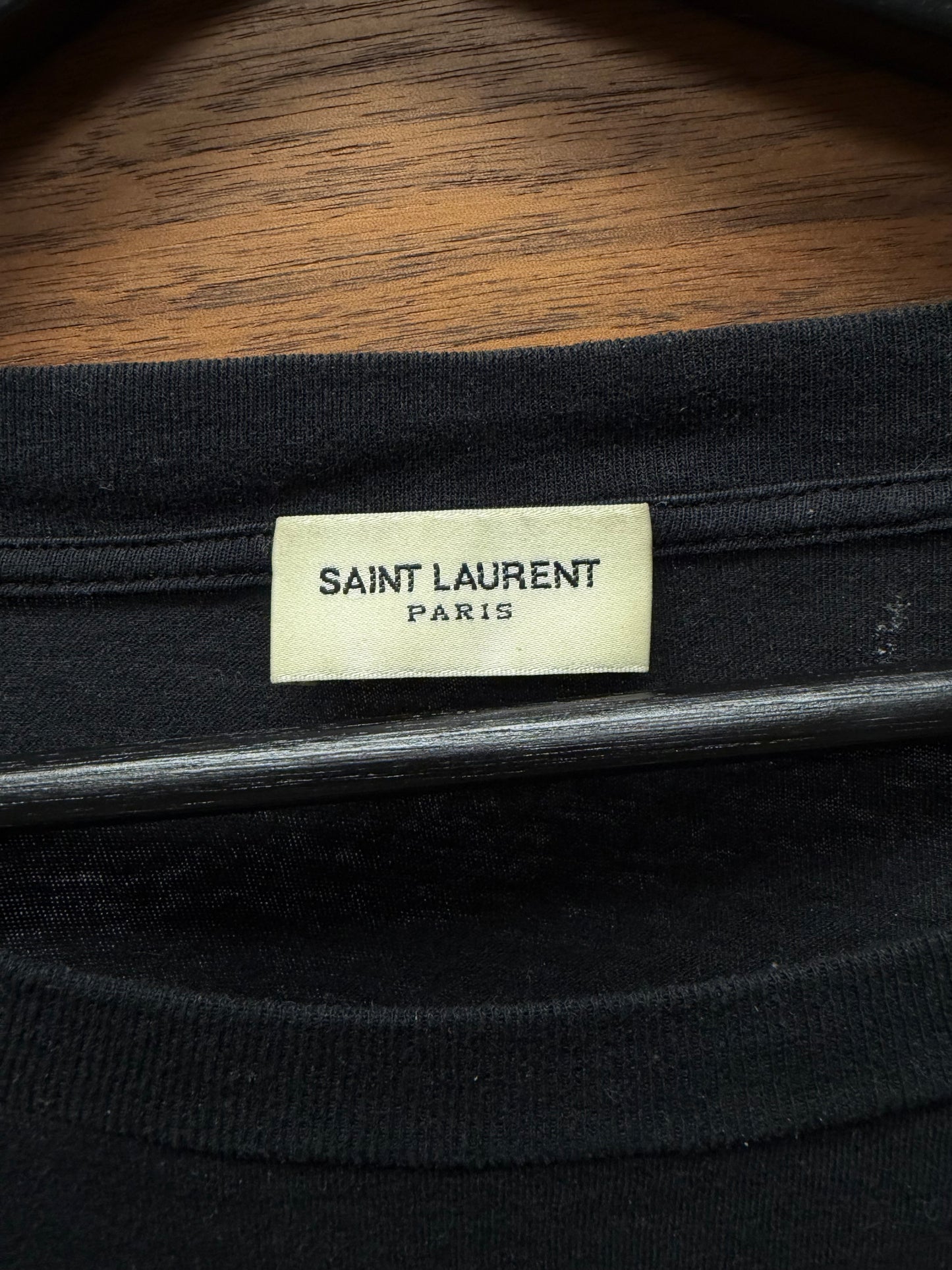 Saint Laurent SS2018 Saint Laurent ‘Eiffel Tower’ Black Graphic T-Shirt