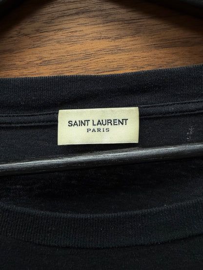 Saint Laurent SS2018 Saint Laurent ‘Eiffel Tower’ Black Graphic T-Shirt