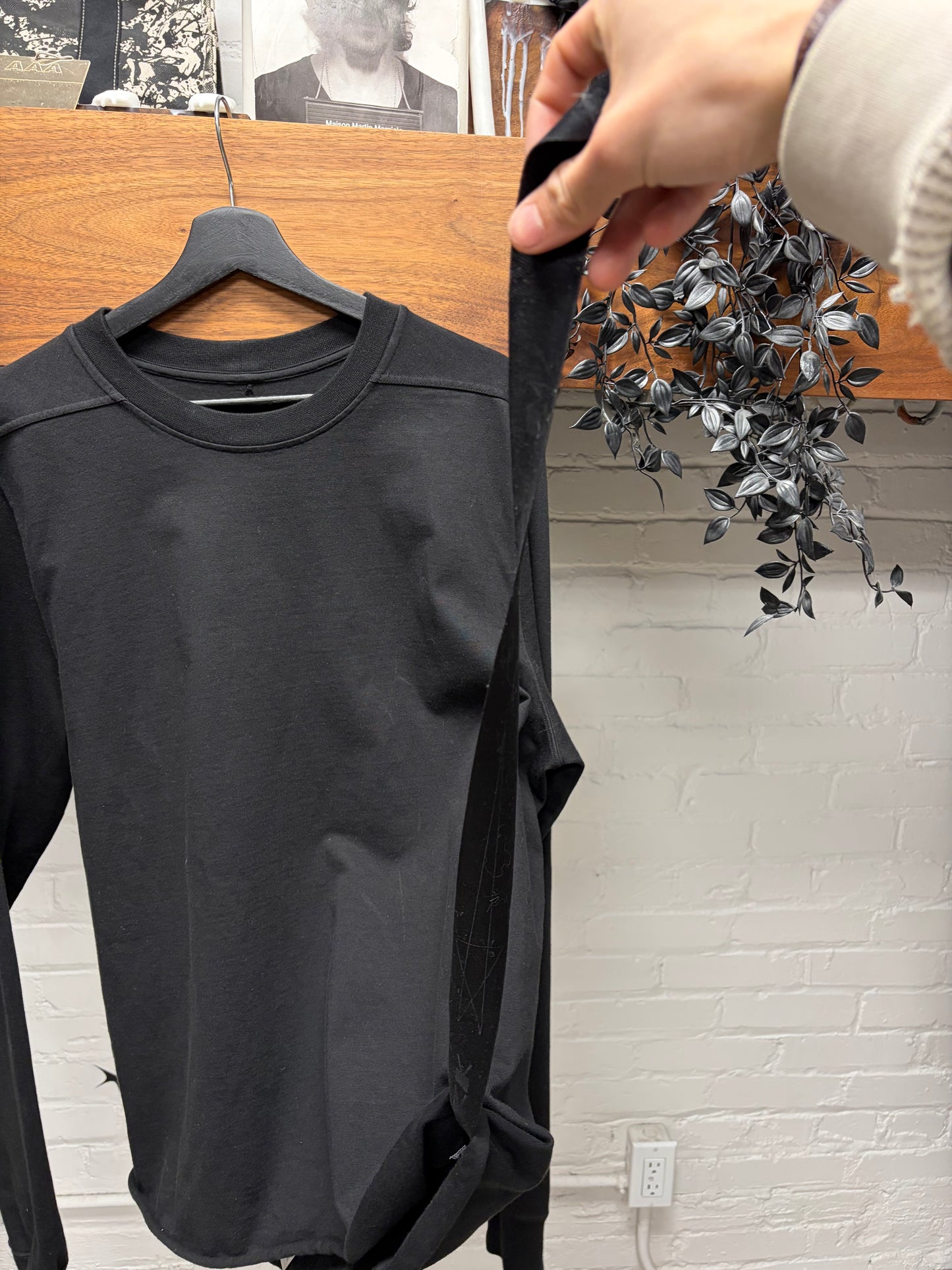 Rick Owens DRKSHDW Black Cotton Sweatshirt