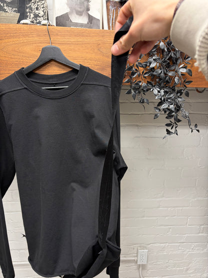 Rick Owens DRKSHDW Black Cotton Sweatshirt