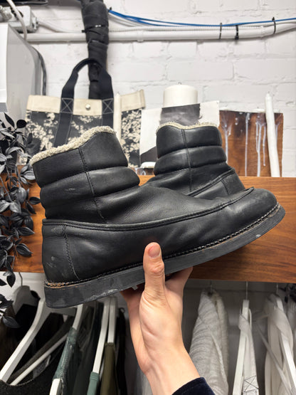 Silent by Damir Doma ‘Samaris’ Black Shearling Leather Boots