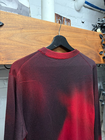 Dior Homme Virgin Wool Lightweight ‘Bee Logo’ Embroidered Knit Sweater