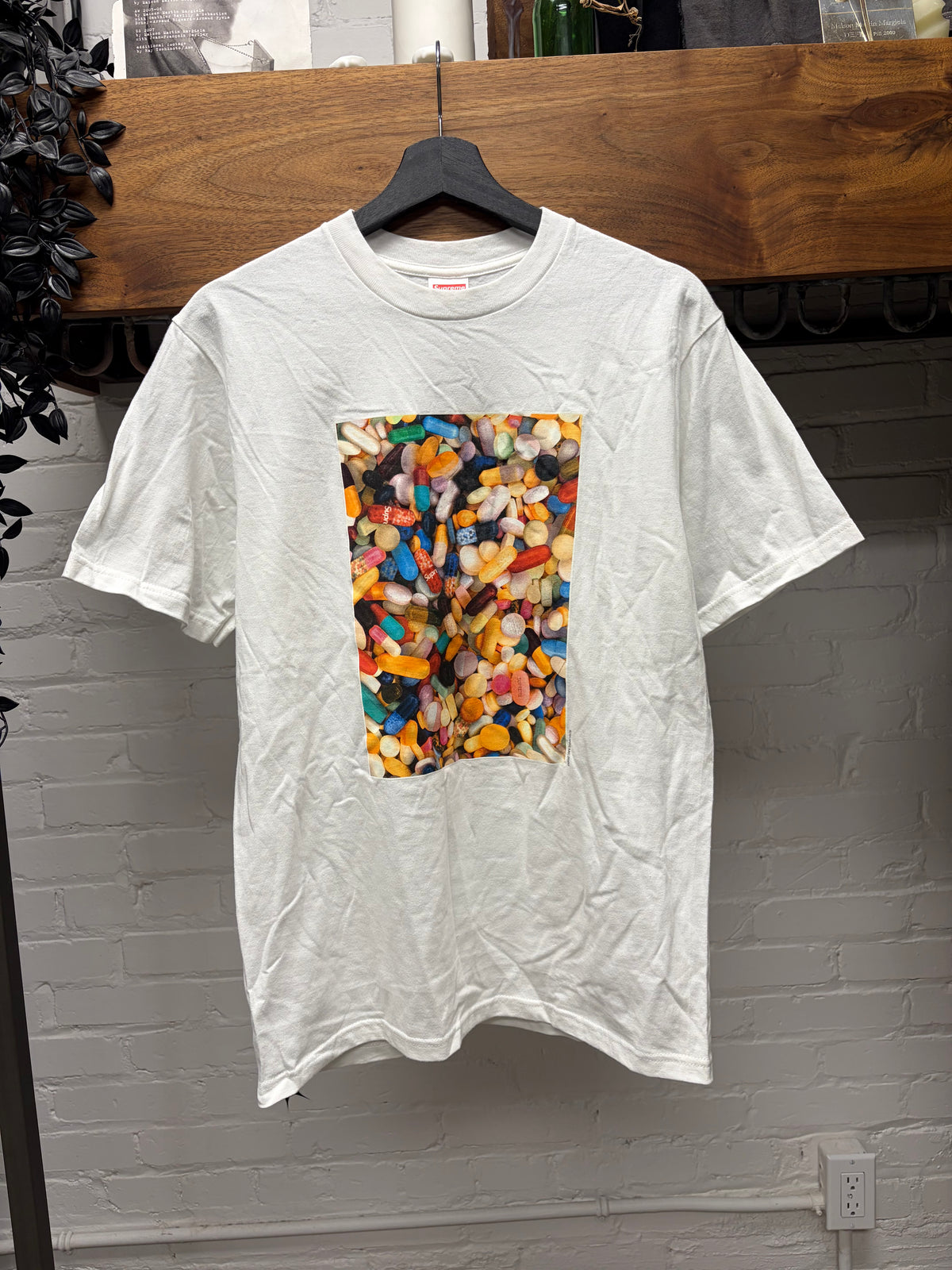 AW2020 Supreme ‘Pills’ White Photo Graphic T-Shirt
