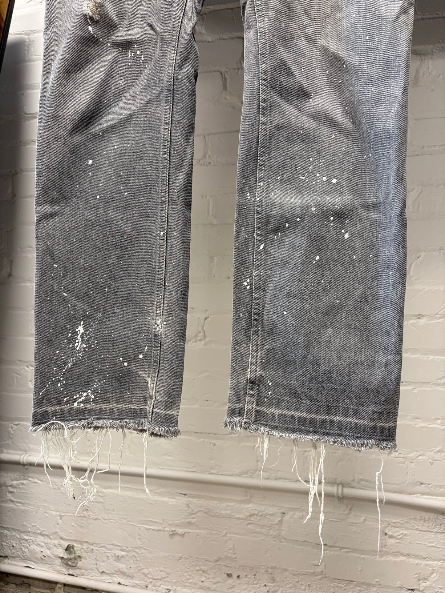 Helmut Lang ‘Classic Cut’ Painter Grey Released Hem Denim