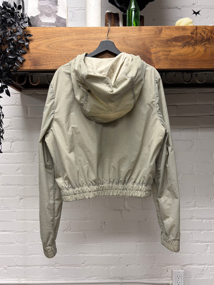 SS2023 Rick Owens ‘Edfu’ Pearl Cropped Fit Ripstop Hooded Jacket