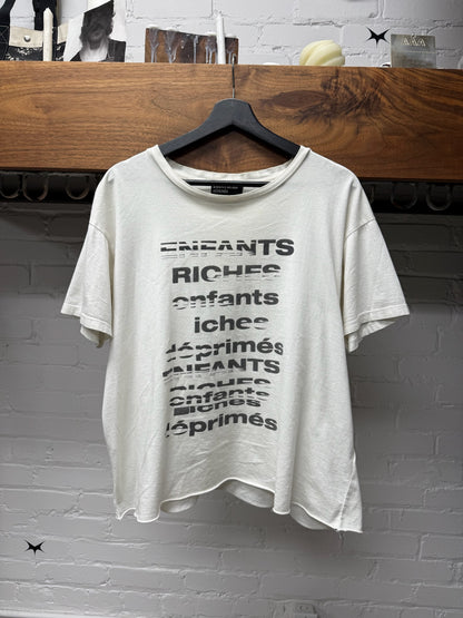 Enfants Riches Deprimes ‘TV Static’ White Logo T-Shirt