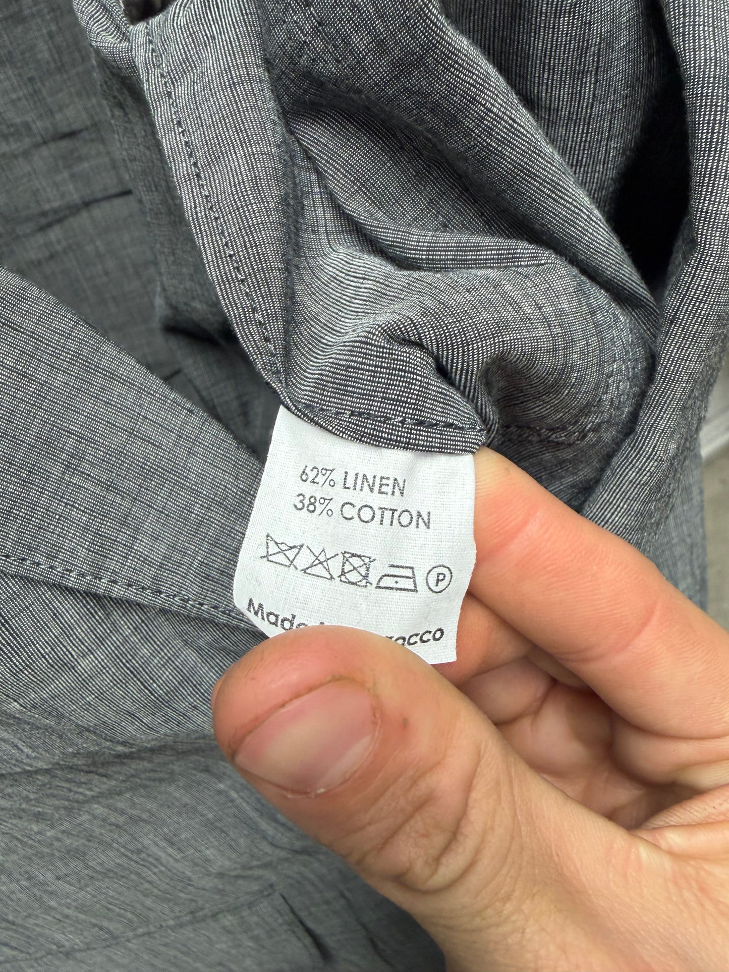 Dries Van Noten Grey Cotton/Linen Blend Blazer