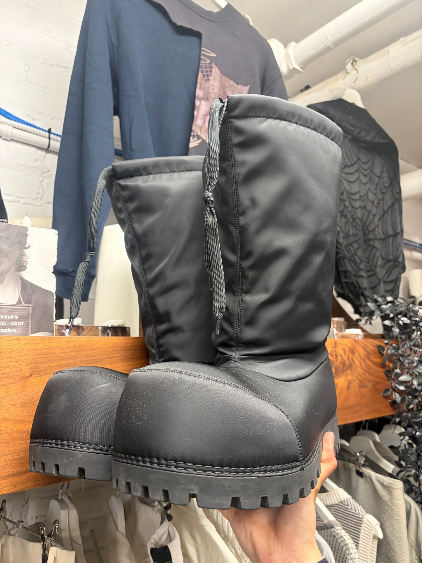 Balenciaga Black ‘Alaska’ High Top Ski Boots