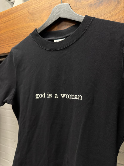 Vetements ‘God is a Woman’ Black Slogan T-Shirt