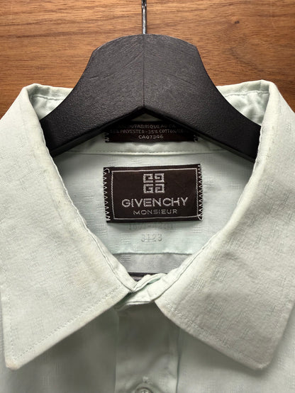 Givenchy Embroidered Pocket Logo Button Up Shirt