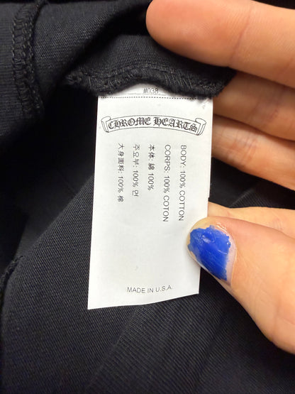Chrome Hearts GRP Black Embroidered Logo Long Sleeve Shirt