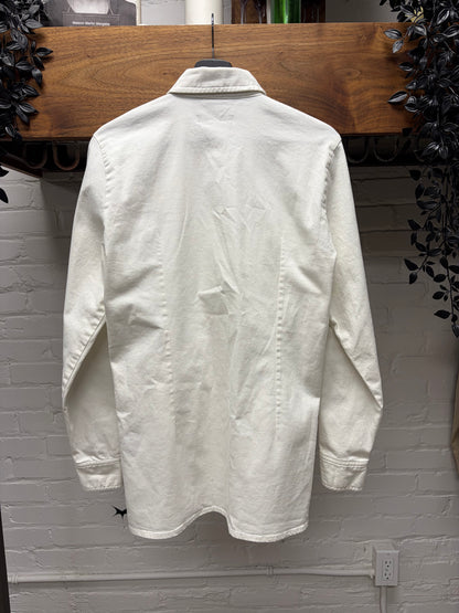 AW2015 Raf Simons x Brian Calvin ‘Guitar Boy’ White Denim Button Up Shirt