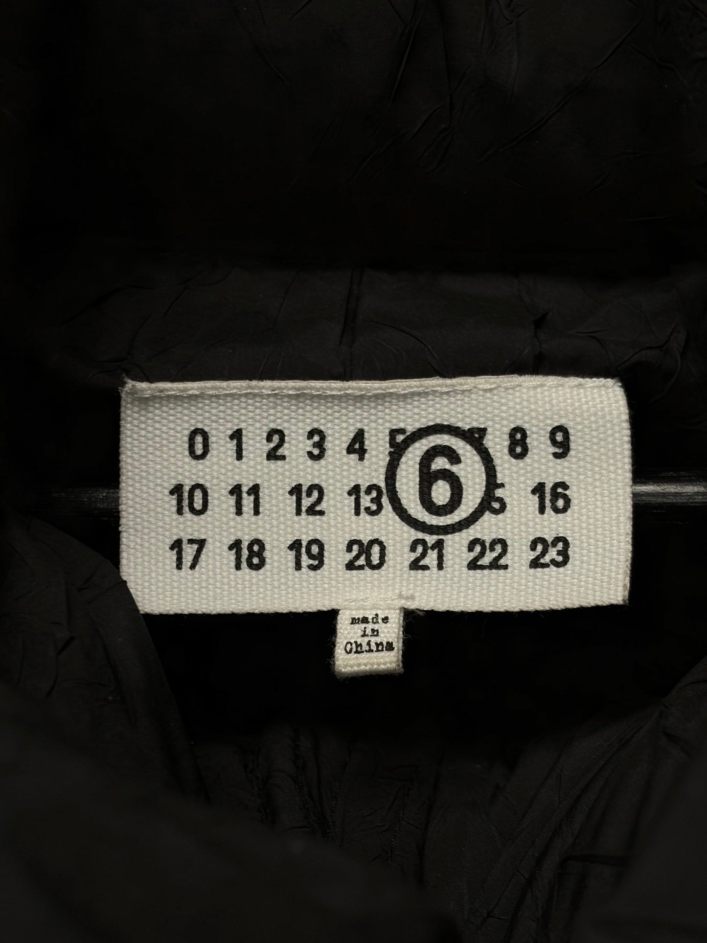 AW2023 Maison Margiela x Chenpeng Black Down Filled Full Length Parka