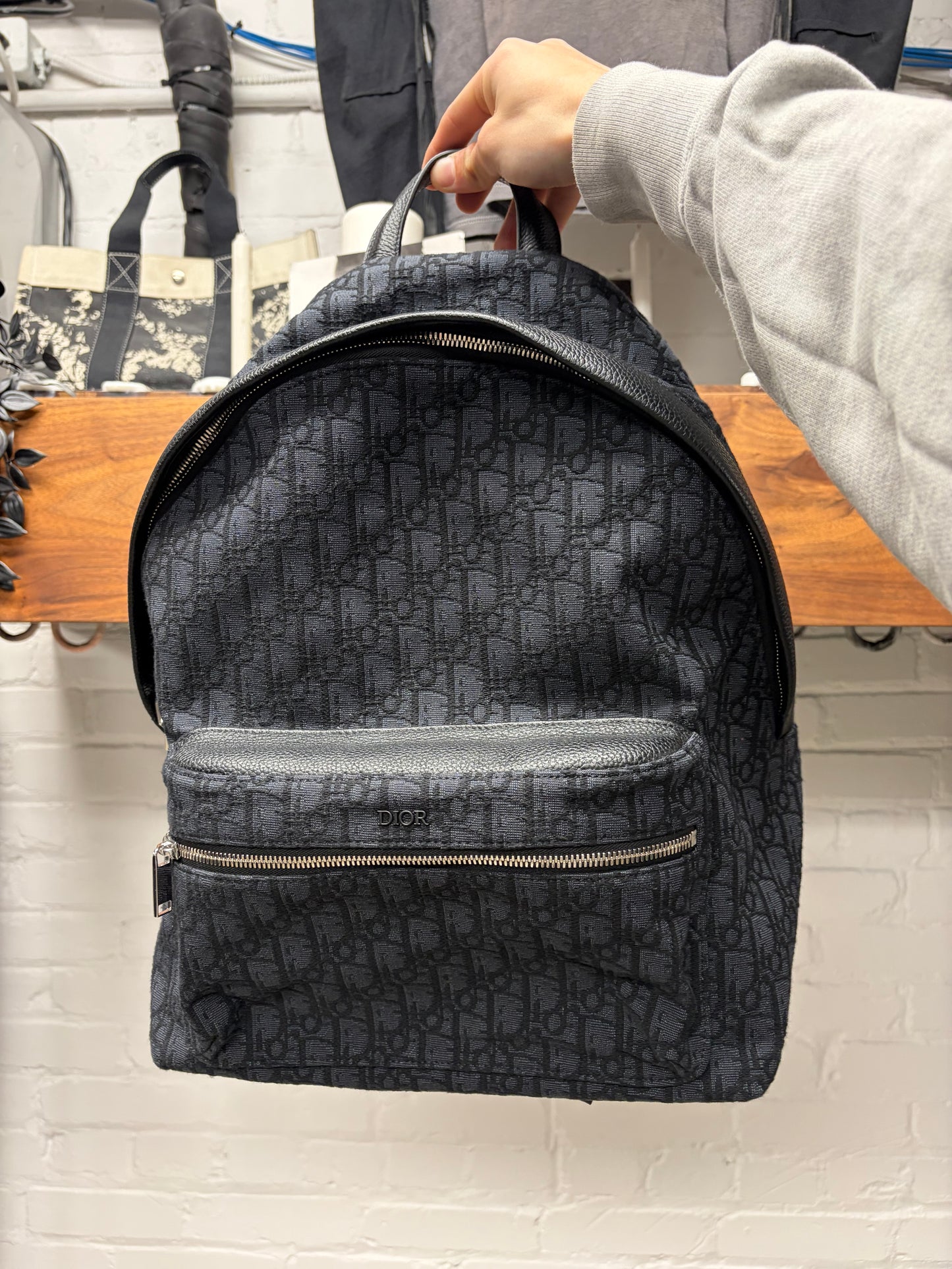 Dior Obliqué Jacquard Canvas Trotter Monogram ‘Rider’ Backpack